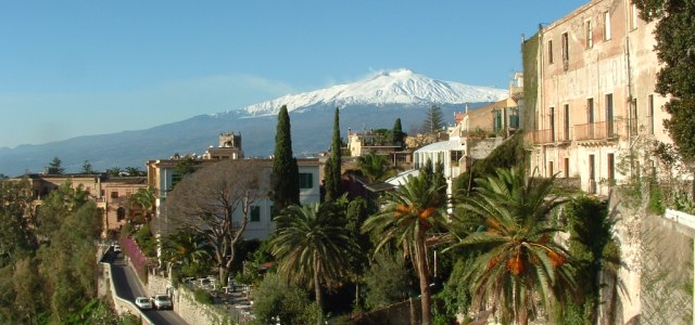 Taormina udsigt til Etna